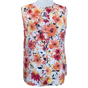 Jones New York Sleeveless Blouse Tank Top Shirt